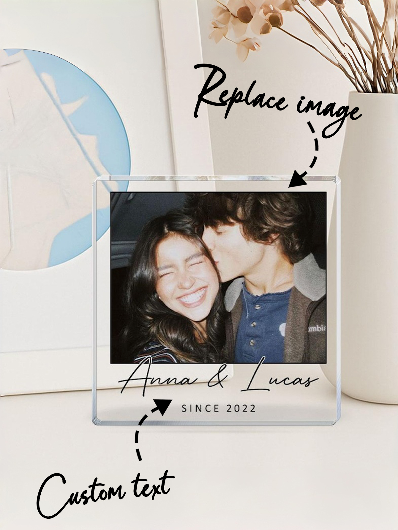 Custom Couple Photo Acrylic Frame